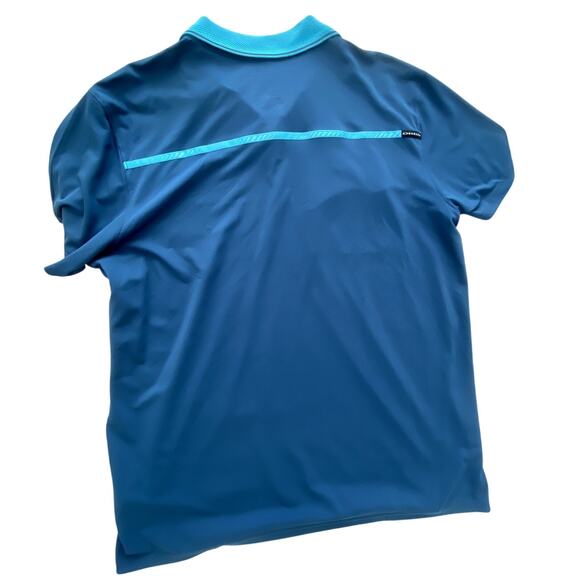 Mens NWOT Oakley Hydrolix Blue Tailored Fit Polo w/ Front Pocket Size XL - Picture 2 of 4